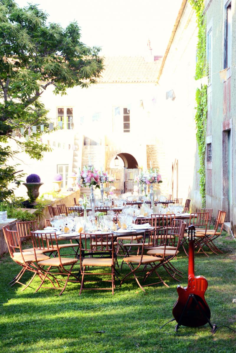 the quinta my vintage wedding reception in portugal